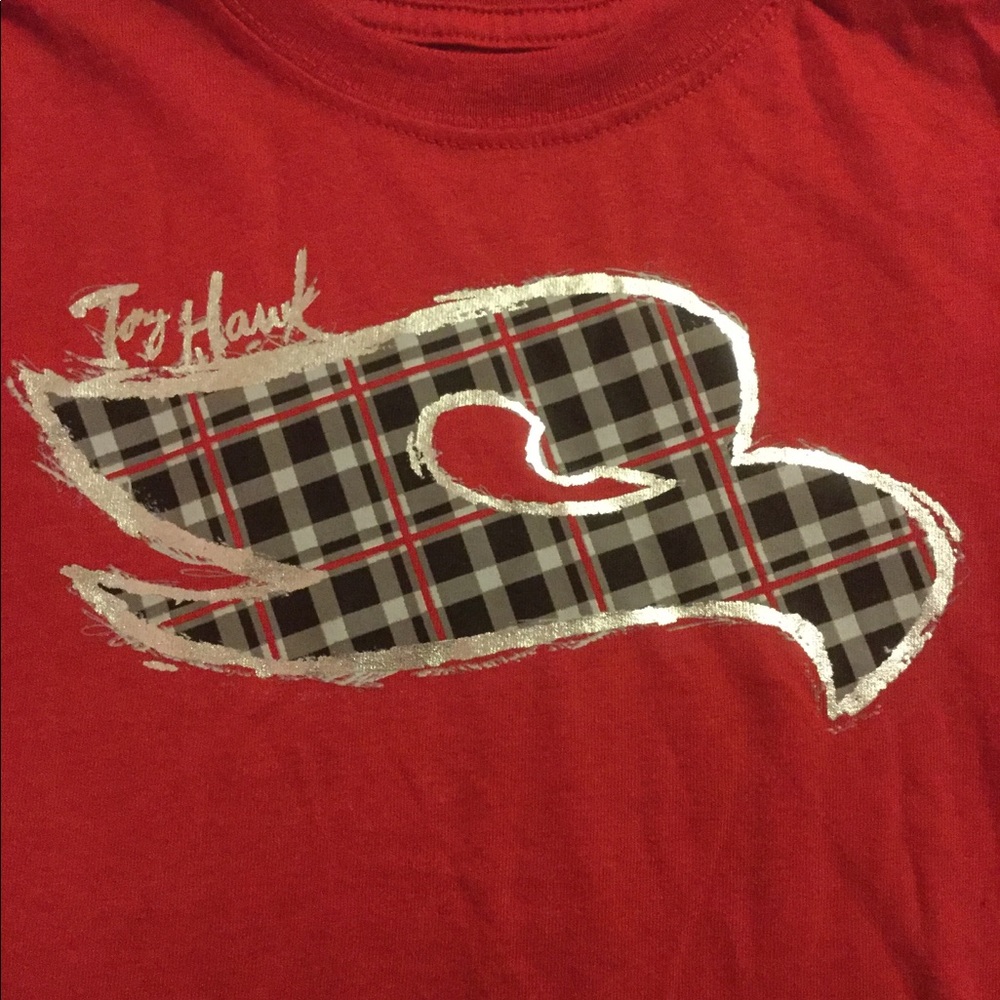 Boys red Tony Hawk Tee - Picture 2 of 3